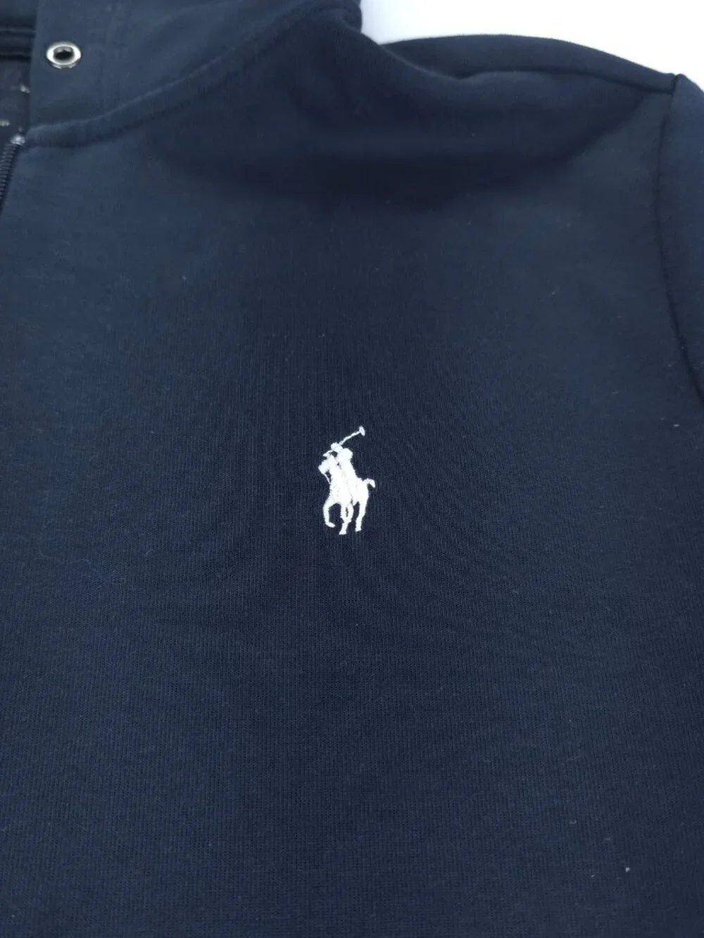 Ralph Lauren Sweater Mens S Navy Blue Pony Full Zip Hoodie Sweatshirt